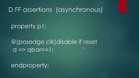 DFF ASYN ASSERTIONS IN SYSTEM VERILOG #SV #vlsi #UVM