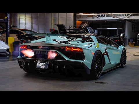 INSANELY LOUD SVJ Lamborghini Modified Exhaust & More!