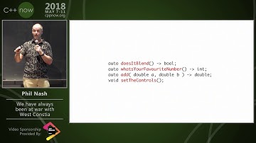 C++Now 2018: Phil Nash “We have always been at war with West Constia”