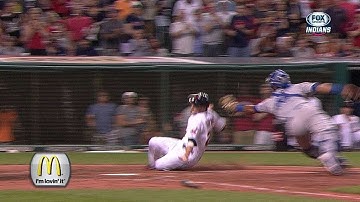 KC@CLE: Santana gives Tribe the lead in the seventh