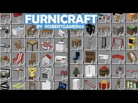 FURNICRAFT How To Get Furniture In Minecraft PE 1.19+ (500+ New Items)