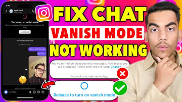 How To Fix Instagram Vanish Mode Not Working | Instagram Vanish Mode Not Showing