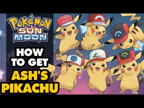ASH HAT PIKACHU RELEASED! How to Get Ash&rsquo;s Pikachu in Pokémon Sun and Moon
