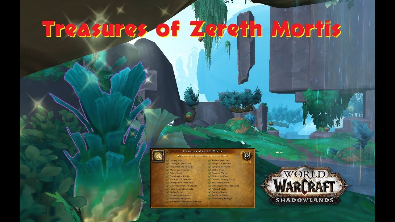 Treasures of Zereth Mortis Full Achievement with Map WOW 9.2