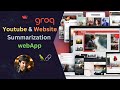 Streamlit App Tutorial: Summarize YouTube Videos & Websites with LangChain and Groq's LLM Gemma