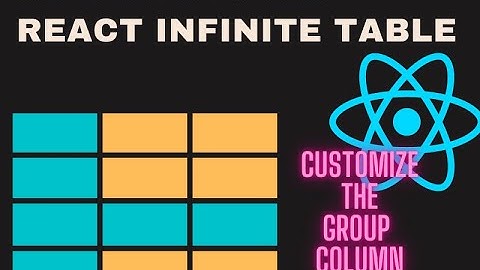 Grouping with Infinite Table for React