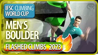 All Flashes |  Bouldering World Cup | Men's | 2023