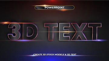 Create AMAZING 3D Text and Objects in PowerPoint!