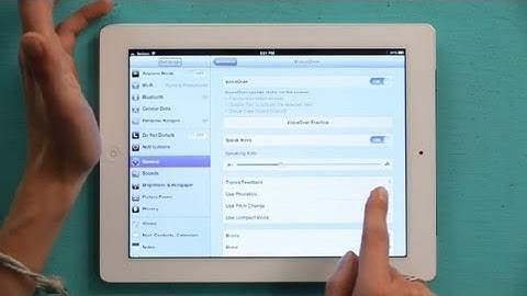 How to Enable Voice Control on the iPad : iPad Tutorials