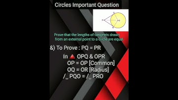 Circles 🔵 • Important Question • Class 10 Maths Term 2 • Chapter 10 • #shorts #ytshorts