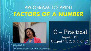 Program to Print Factors of a number | Learn Programming in C