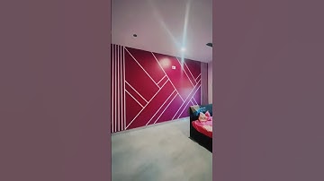 Texture Painting || Masking tape design|| 2024 #sorts #ytshorts #shortbeta #wall #wallart #paint