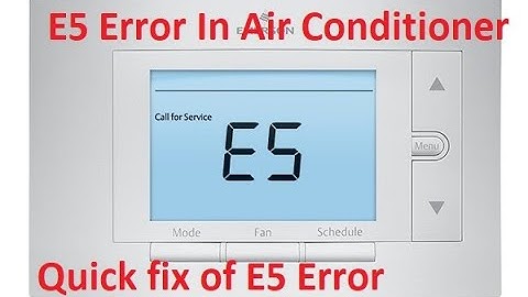 E5 Error In Air Conditioner /How To Fix E5 Error In Non Inverter Ac / AC E5 Error Fix /The technoboy