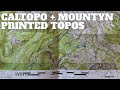 CalTopo & Mountyn.co Printed Topographic Maps