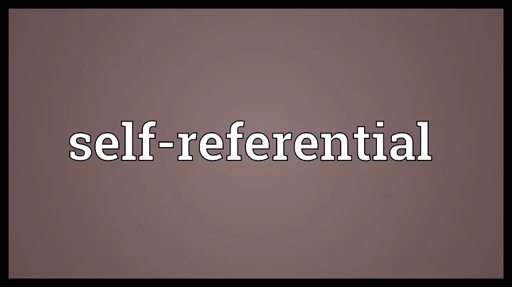 Self-referential Meaning