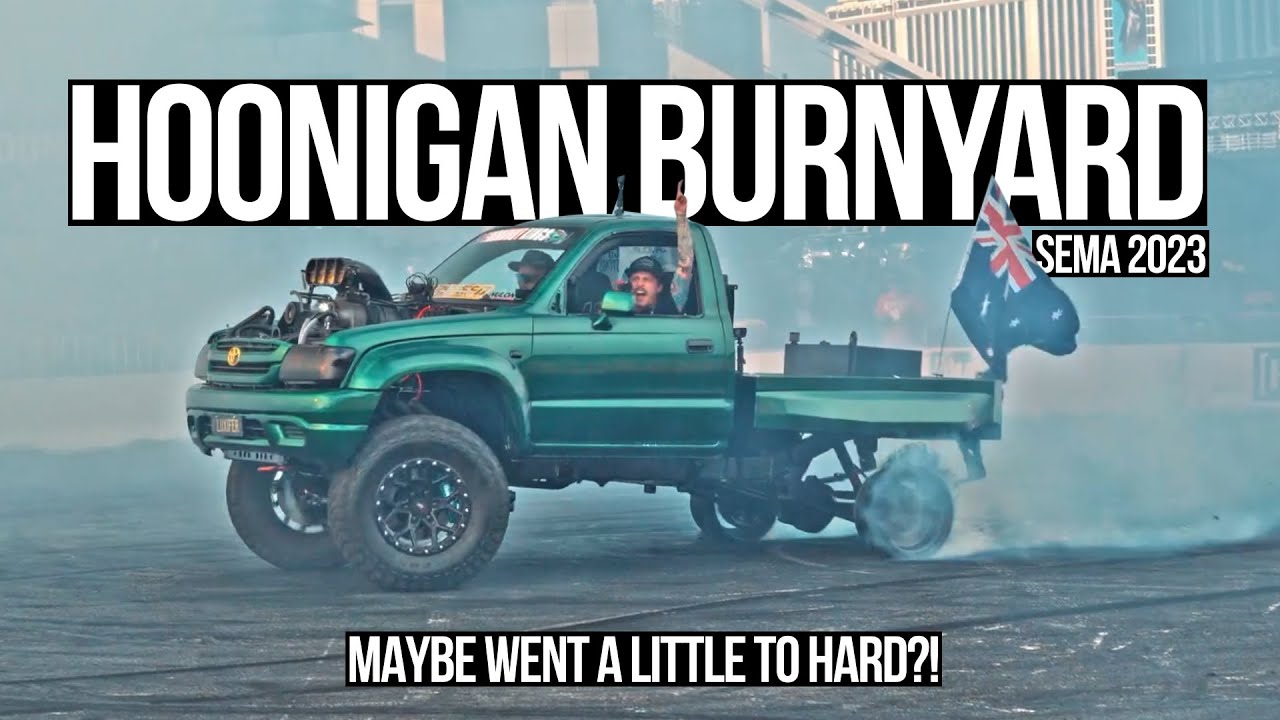 LUXIFER SHUTS DOWN HOONIGAN BURNYARD | SEMA 2023 DAY 01