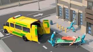 Ambulance emergency simulator|new ambulance rescue  game 2026|car game kids play  screenshot 4