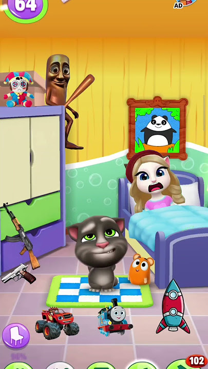 My Talking Tom 2 Reddy to gun Wrong❌ #talkingtom #shorts