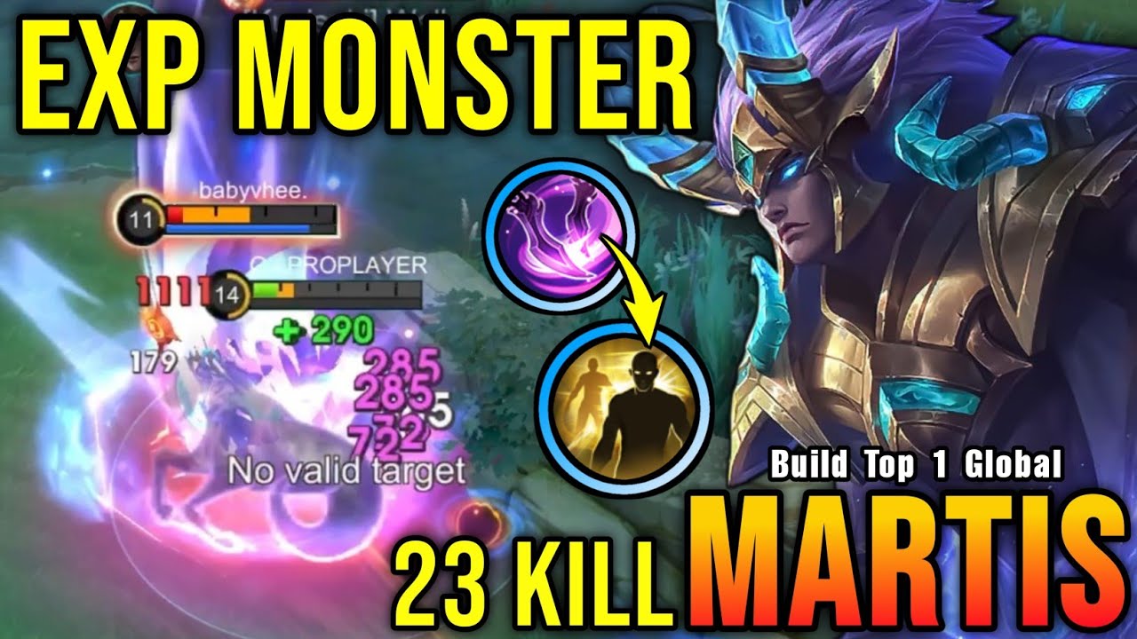 23 Kills!! Martis Best Build Exp Lane!! - Build Top 1 Global Martis ~ MLBB