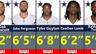 Information Ranking Every Dallas Cowboys Player by Height! Update