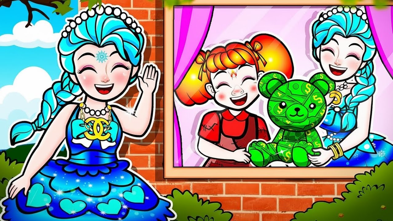 💖Paper DIY💖Frozen Feels Left Out 😢 But Love Wins! Fire Sister and Mother Stories | Rapunzel Family