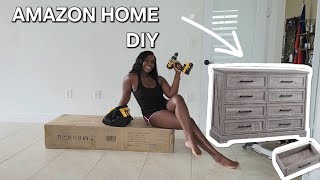Amazon Home| Farmhouse 8 Drawers Double Dresser | DIY | Review