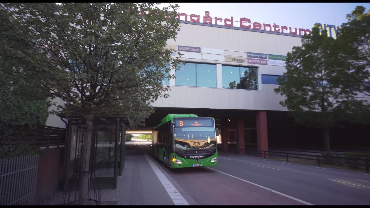 Sweden, Malmö, bus 33 ride from Rosengård to Hyllie
