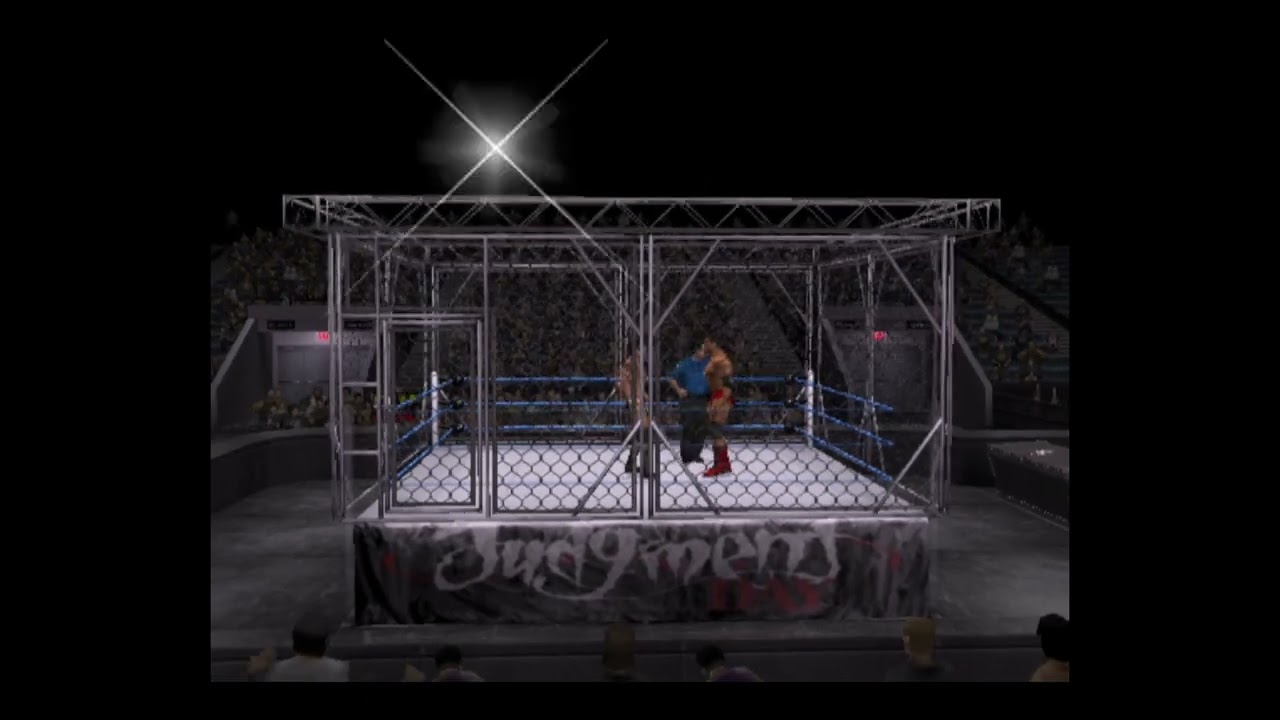 WWE Smackdown vs Raw 2007 - PS2 Gameplay - Randy Orton vs Batista - Steel Cage - Rematch