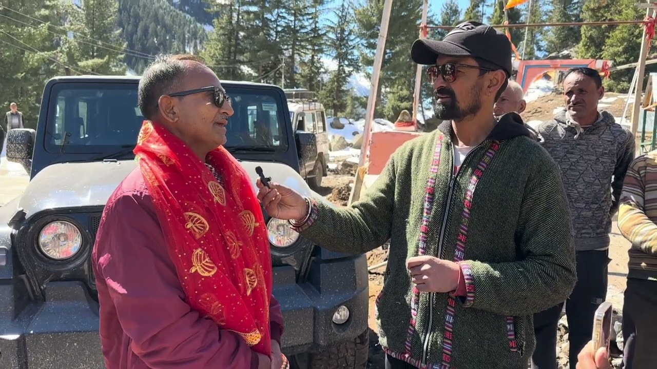 #vlog पार दर्शन से आगे होगा आज से काम शुरू ~ contractor nd team ख़ुद पहुँचे मचैल में #vlogging 🚩👌