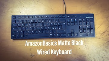 AmazonBasics Matte Black Wired Keyboard (UNBOXING)