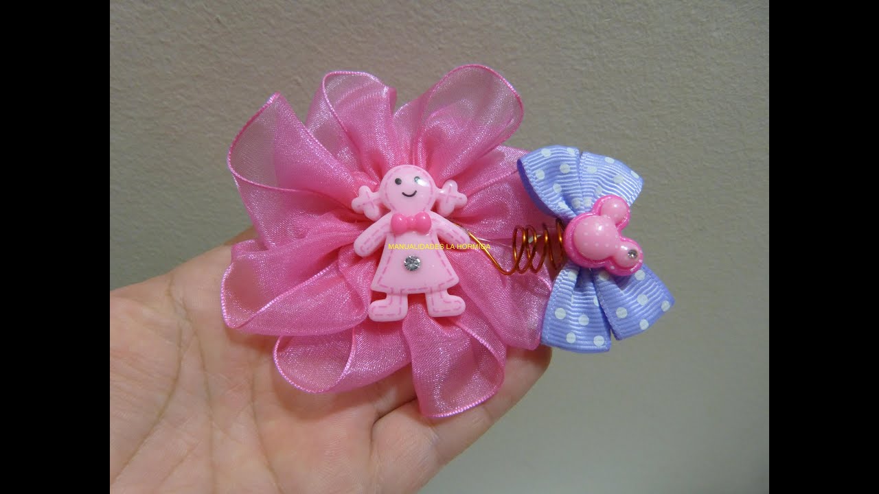 Lindas y faciles flores de Liston Organza, Beautiful and 