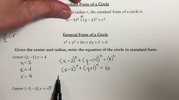 (1314) Section 2.8 Distance and Midpoint Formulas; Circles Part 2/3
