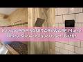 Review POP SANITARYWARE Matte Black Shower Faucet Set, Bathroom Rainfall Shower System with Stainles