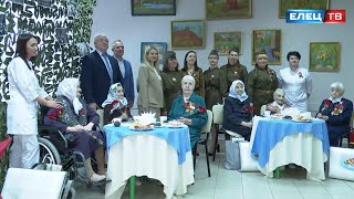 Ольга Белоглазова поздравила с Днём Победы ветеранов, проживающих в доме-интернате для престарелых