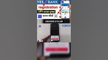 Yes bank mobile banking/yes bank upi registration #yesbank #banking #shorts