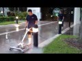HARVARD MAINTENANCE PRESSURE WASHING A TD BANK WITH HYDRO TEK EQUIPMENT DAN SWEDE