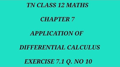 TN 12th maths chapter 7 exercise 7.1 question number 10