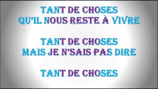 zaho tant de choses parole/lyric