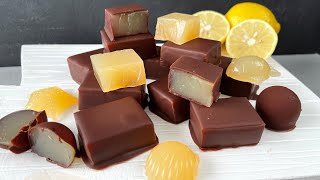 10MIN LEMON GUMMY CANDY MARMALADE [Eng, Esp Sub] | Healthy, plantbased, no refined sugar