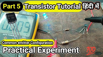 BC 557 Transistor | Emitter Common Configuration |  MECO 108B TRMS | Current Gain & Resistor Demo |
