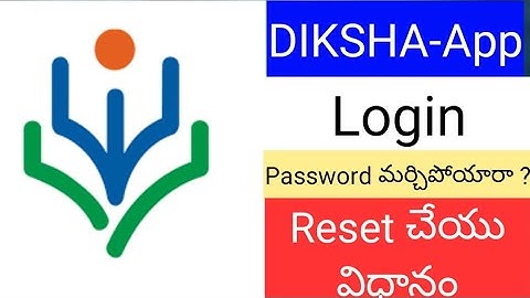 How to reset DIKSHA APP password