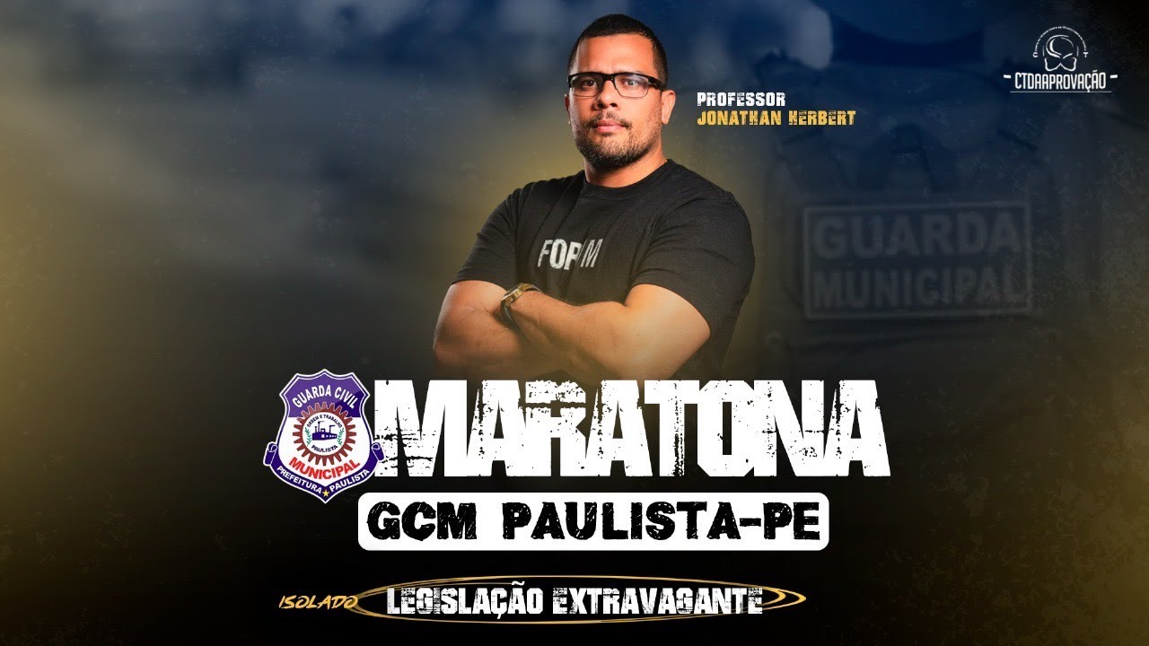 GCM DE PAULISTA-PE | ESTATUTO GERAL DAS GUARDA - LEI 13.022/14 | TEORIA E QUESTÕES