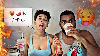 SPICY 🌶 NOODLES  CHALLENGE * While been sick* Vlogmas Day 22