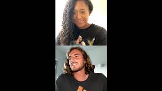 Stefanos Tsitsipas tells Naomi Osaka what inspires him the most