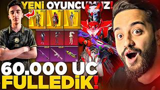 YENİ E SPORCUMUZ REAL İN HESABINI 60.000 UC FULLEDİK! PUBG Mobile