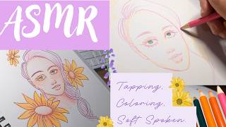 ASMR Soft Spoken Coloring Challenge Colored Pencil Super Relaxing