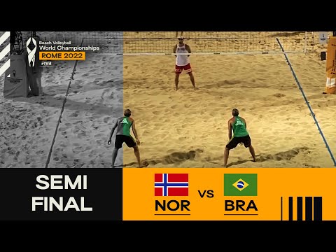 Mol, A./Sørum, C. ?? vs. Andre/George ?? - Semi-Final Highlights Rome 2022 #BeachWorldChamps