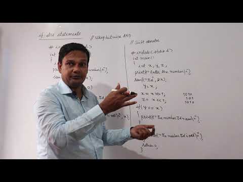C code for even odd numbers using shift operator