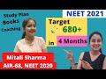 How to Score 680+ in 4 Months | NEET 2021 Strategy