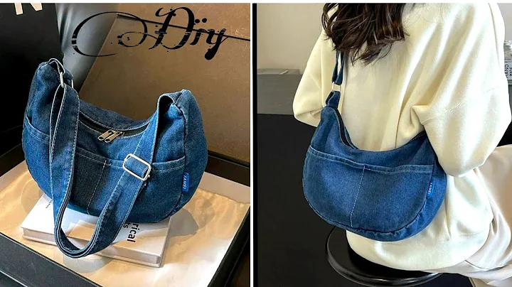 How To Make A Bag Shoulder With Zipper From Old Jeans | Upcycle Crafs | Sewing Bag